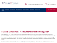 Tablet Screenshot of consumerlawfirm.com